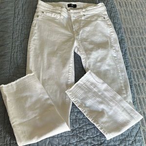 7 for all mankind white skinny jeans